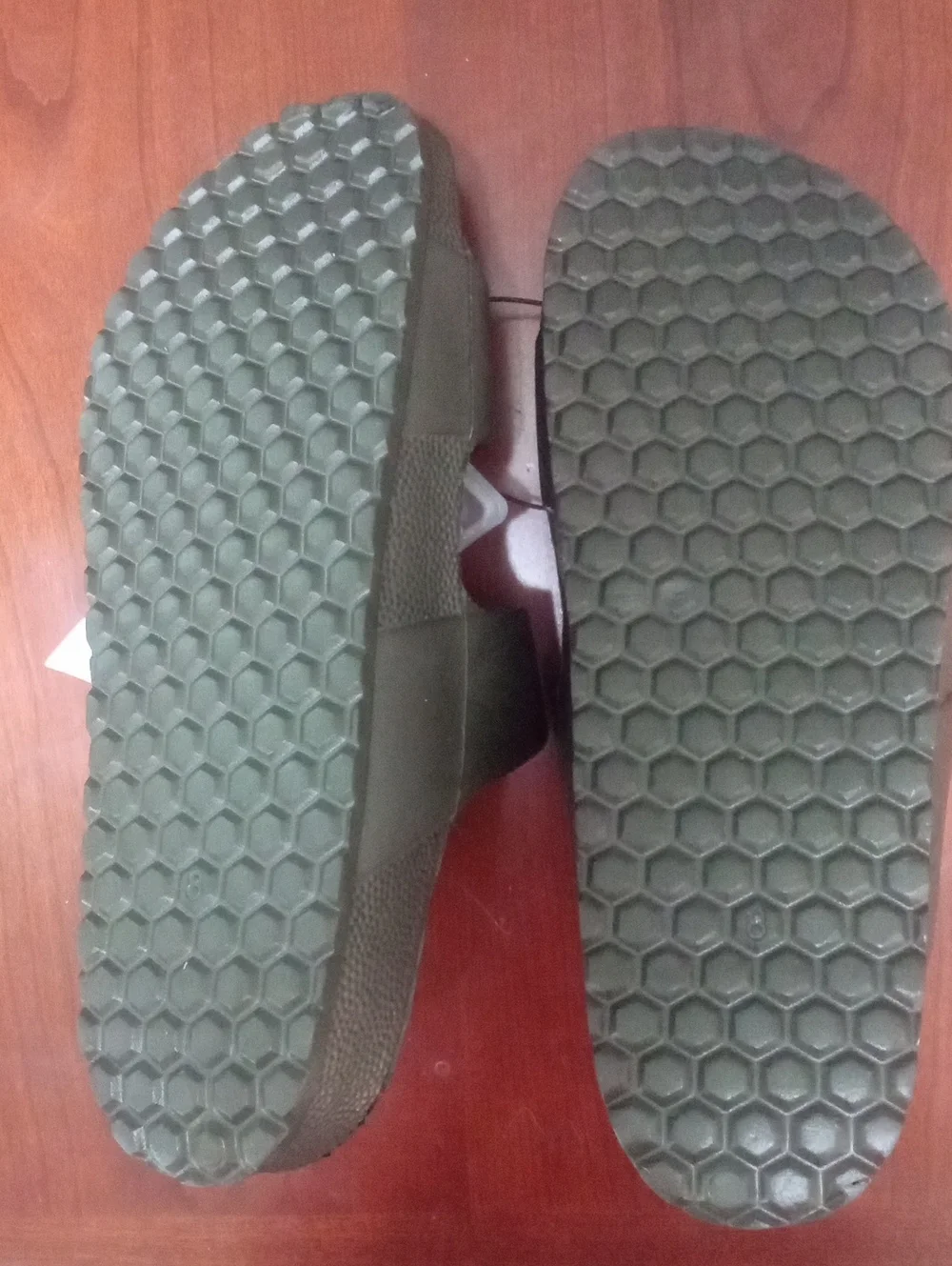 Goodfellow Men's Olive Green Double-Buckle Slide Sandals Sz 8 NWT